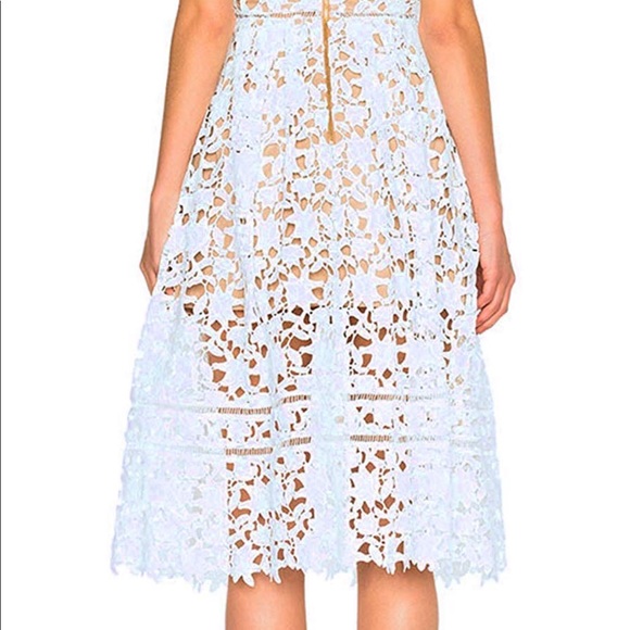 LACE MIDI DRESS - Picture 4 of 8